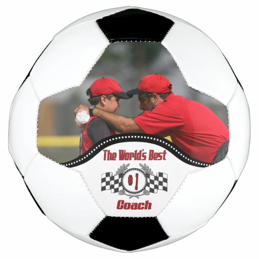 写真の追加 – 世界最高のコーチ – ナンバーワン サッカーボール (正面)