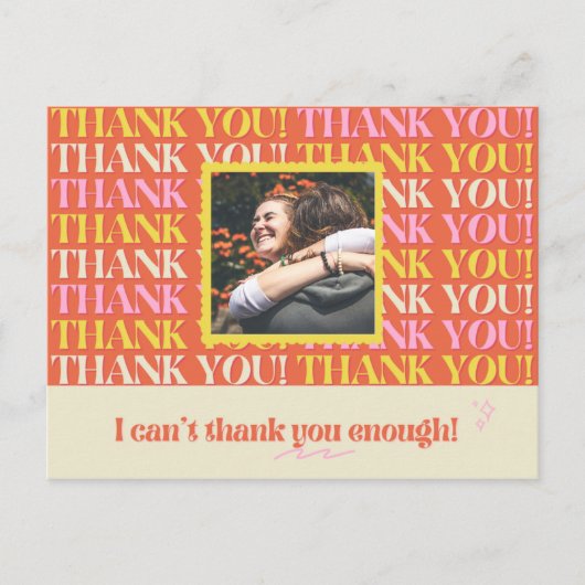 写真の追加 – 個人用感謝してい一般 ポストカード (正面)