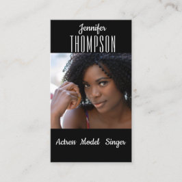 写真の追加、女優、歌手、モデル 名刺