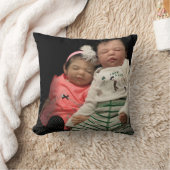 写真の追加/文字-装飾用クッション16インチx 16インチ クッション (ブランケット)