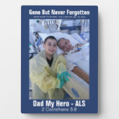 写真の追加/文字- Tabletop with Easel フォトプラーク (正面)