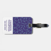 写真の追加|紫チョウ ラゲッジタグ (裏面横)