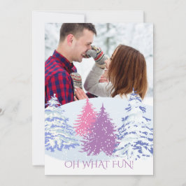 写真の追加 – 色の変更クリスマスツリー 招待状