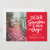 写真の追加 |親愛サンタ 招待状 (正面)