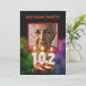 写真の追加, 102番目の誕生日パーティーの招待 招待状 (スタンド正面)