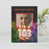 写真の追加, 103rd誕生日パーティーの招待 招待状 (スタンド正面)