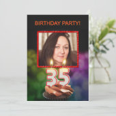 写真の追加, 35th誕生日パーティーへの招待 招待状 (スタンド正面)