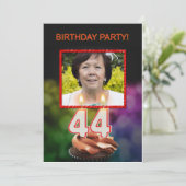 写真の追加, 44th Birthdayパーティーへの招待 招待状 (スタンド正面)