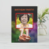 写真の追加, 71番目の誕生日パーティーの招待 招待状 (スタンド正面)