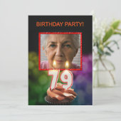 写真の追加, 79th Birthdayパーティーへの招待 招待状 (スタンド正面)