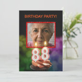 写真の追加, 88th Birthdayパーティーの招待 招待状 (スタンド正面)