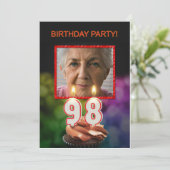 写真の追加, 98th Birthdayパーティーへの招待 招待状 (スタンド正面)