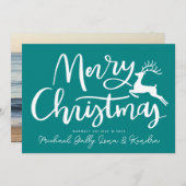 写真の追加 | Merry Christmasトナカイ 招待状 (正面/裏面)