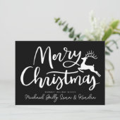 写真の追加 | Merry Christmasトナカイ 招待状 (スタンド正面)