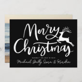 写真の追加 | Merry Christmasトナカイ 招待状 (正面/裏面)