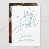 写真の追加 | Merry Christmas Be Joyful 招待状 (正面/裏面)