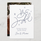 写真の追加 | Merry Christmas Be Joyful 招待状 (正面/裏面)