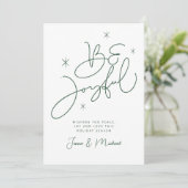 写真の追加 | Merry Christmas Be Joyful 招待状 (スタンド正面)