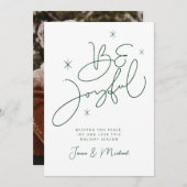 写真の追加 | Merry Christmas Be Joyful 招待状 (正面/裏面)