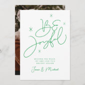 写真の追加 | Merry Christmas Be Joyful 招待状 (正面/裏面)