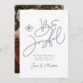 写真の追加 | Merry Christmas Be Joyful 招待状 (正面/裏面)