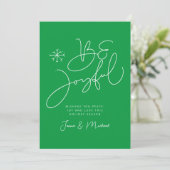 写真の追加 | Merry Christmas Be Joyful 招待状 (スタンド正面)