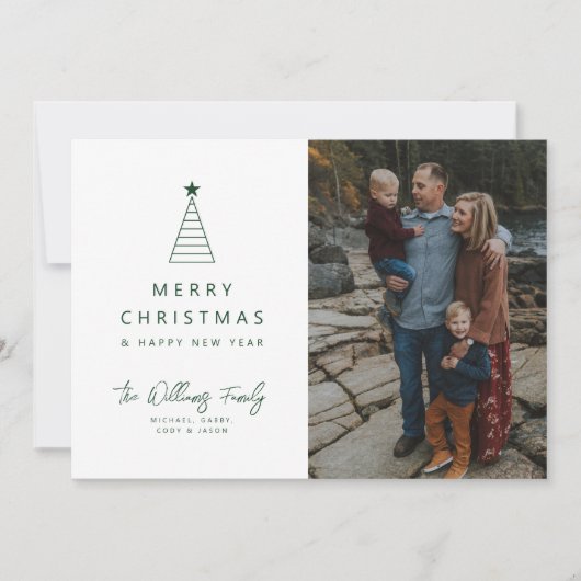 写真の追加 | Merry Christmas Geo Tree 招待状 (正面)