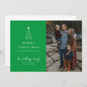 写真の追加 | Merry Christmas Geo Tree 招待状 (正面/裏面)