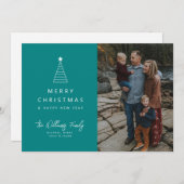 写真の追加 | Merry Christmas Geo Tree 招待状 (正面/裏面)