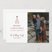 写真の追加 | Merry Christmas Geo Tree 招待状 (正面/裏面)