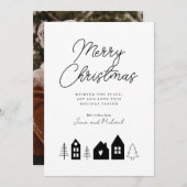 写真の追加 | Merry Christmas Town 招待状 (正面/裏面)