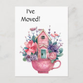 写真の追加、Pink Fairytale Homeはがきを移動 ポストカード (正面)