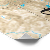 写真の追加Route 66 Map Poster ポスター (角)