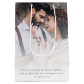 写真の重感謝していねてSo Lower 結婚's ミディアムペーパーバッグ (裏面)