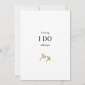 写真の金ゴールドはです私の新婦付添人の提案決定します 招待状 (裏面)