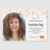 写真の金星 卒業パーティー マグネット招待状 (正面)