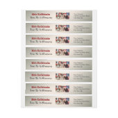 写真の銀のMeleあなたのKalikimakaの差出人住所 ラップアラウンドラベル (シート)