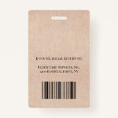 写真の長老気に バッジ (裏面)