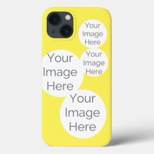写真の電話ケースを黄色で作成 iPhone 13ケース