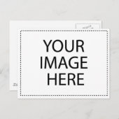 写真の風景と紋付きのフォトカード ポストカード (正面/裏面)