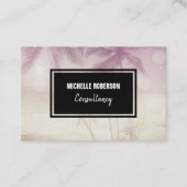 写真の黒いモノグラム 名刺 (正面)