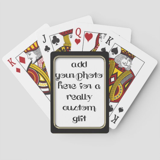 写真の黒枠自転車の追遊加 トランプ (裏面)