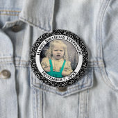 写真の30th誕生日の番号パターン |黒 缶バッジ (インサイチュ)