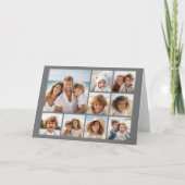 写真の9枚またはお気に入りのこのグリッドを追加 カード (正面)