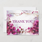 写真のfushsiaエンチャント：水の色結婚の サンキューカード (正面)