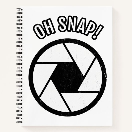 写真のOh Snap Camera Editionギフトクール ノートブック (正面)