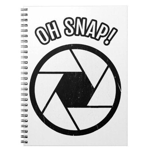 写真のOh Snap Camera Editionギフトクール ノートブック (正面)