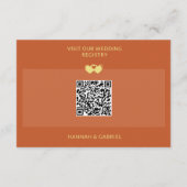 写真のQR結婚コードの追加 エンクロージャーカード (裏面)