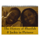 写真のSharifah及びジャッキーの歴史 カレンダー (カバー)