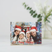 写真のSnowyの完全な前部クリスマス ポストカード (スタンド正面)